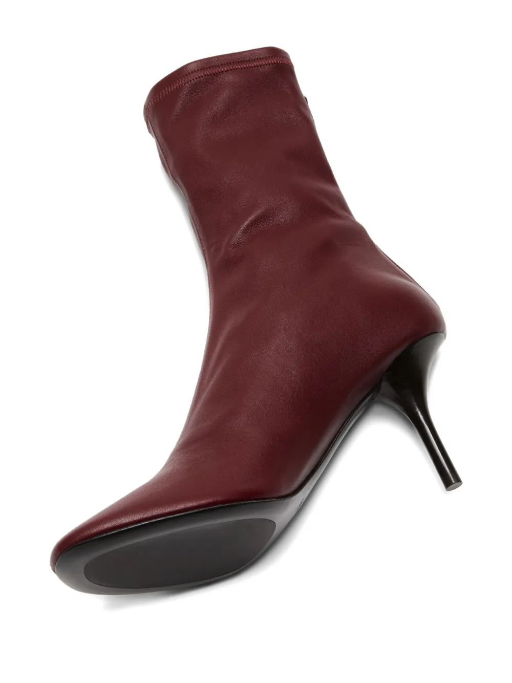 Acne Studios 75 mm leren laarzen Rood