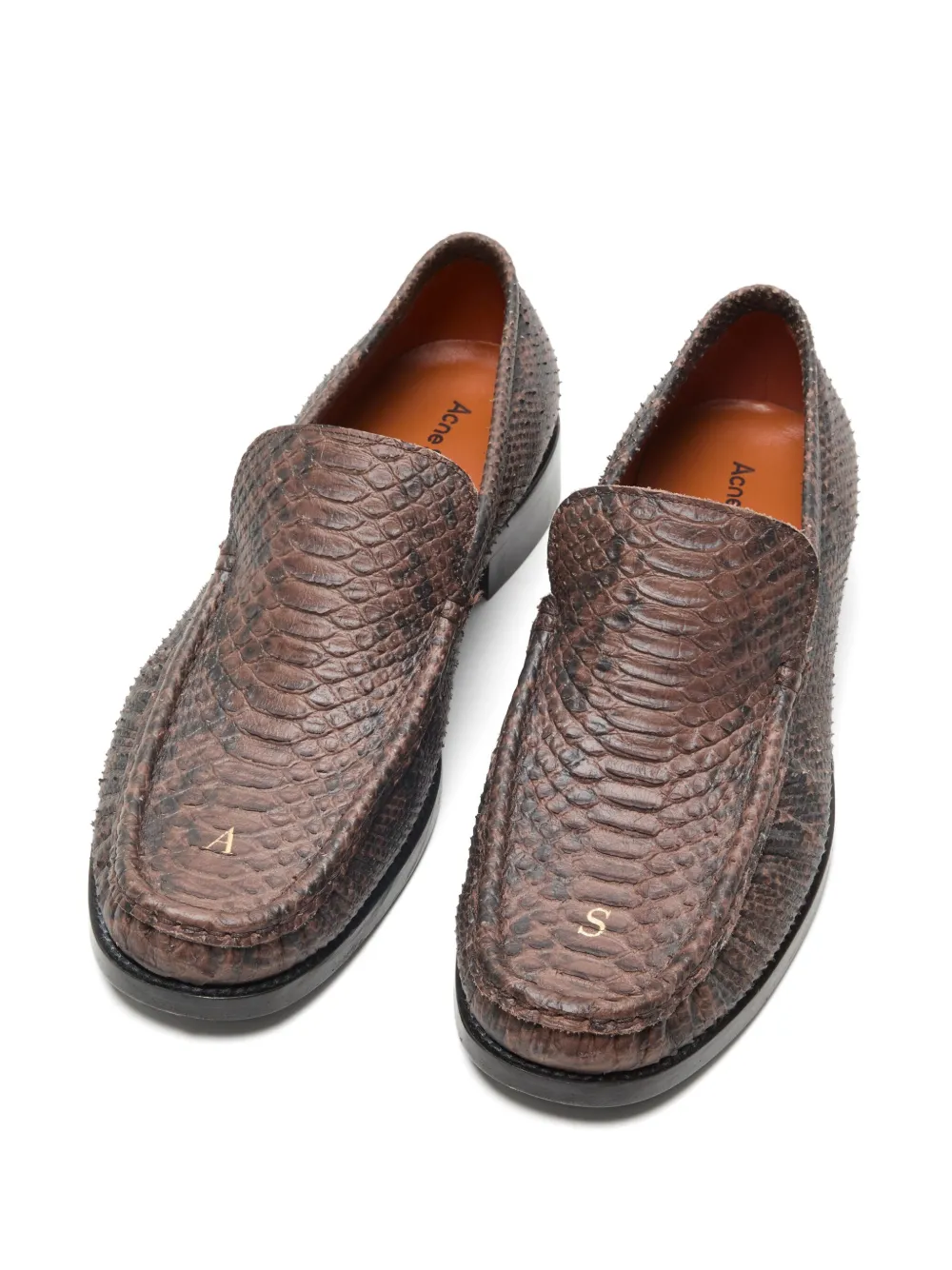 Acne Studios Leren loafers - Bruin