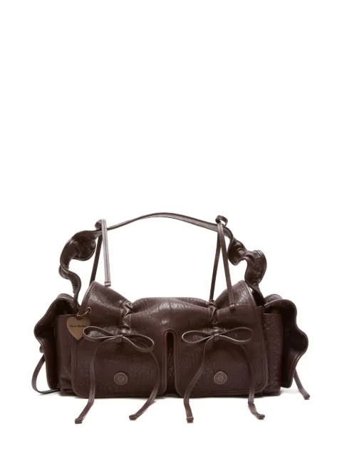 Acne Studios multi-pocket leather shoulder bag