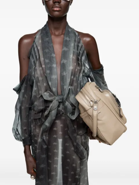 Acne Studios star-print cold-shoulder dress