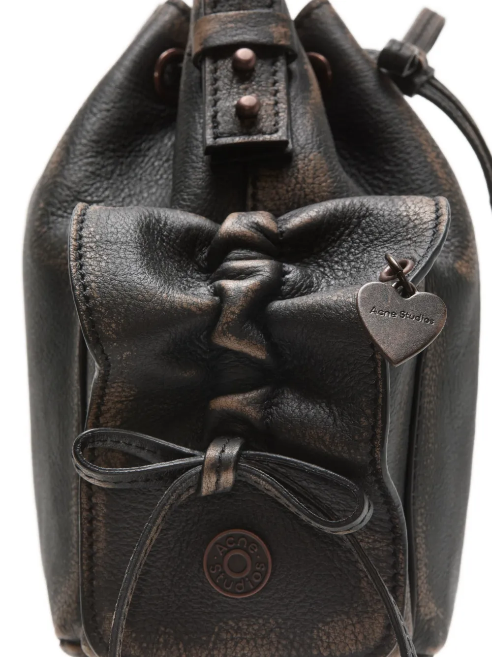 Acne Studios Leren mini-tas Bruin