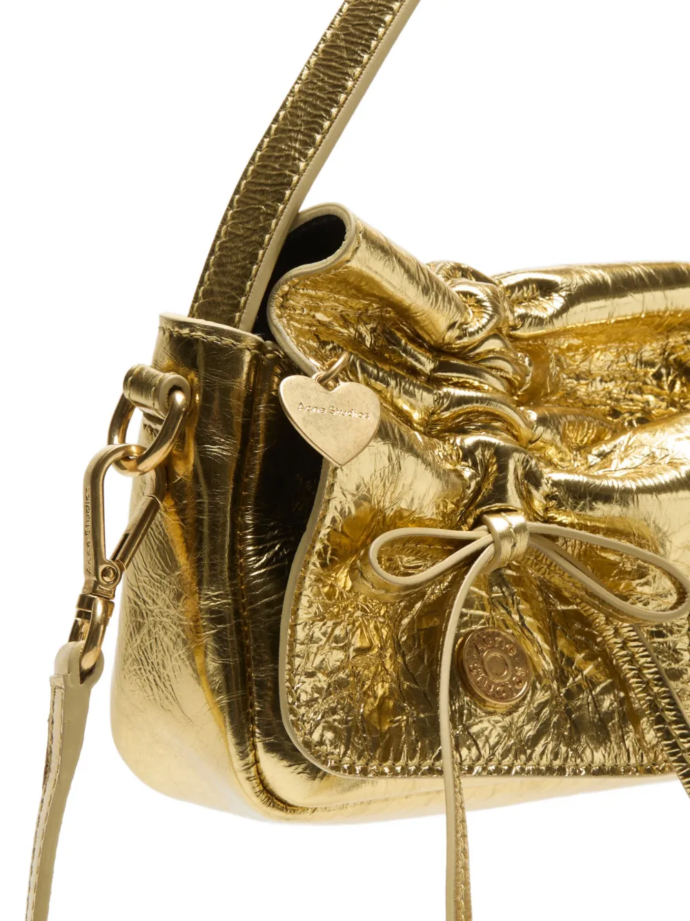 Acne Studios Drawstring Tote Bag In Gold