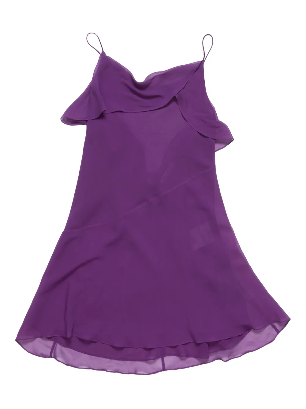 Acne Studios ruffled bow dress - パープル Acne Studios ruffled bow dress - パープル