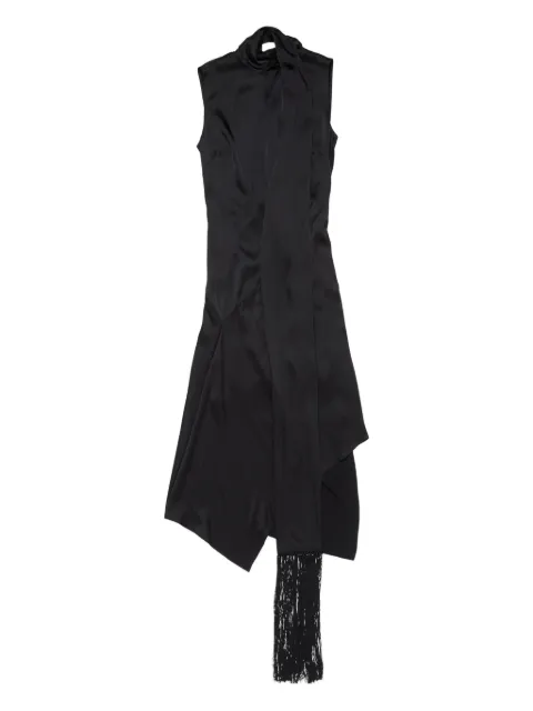 Acne Studios draped fringed midi dress