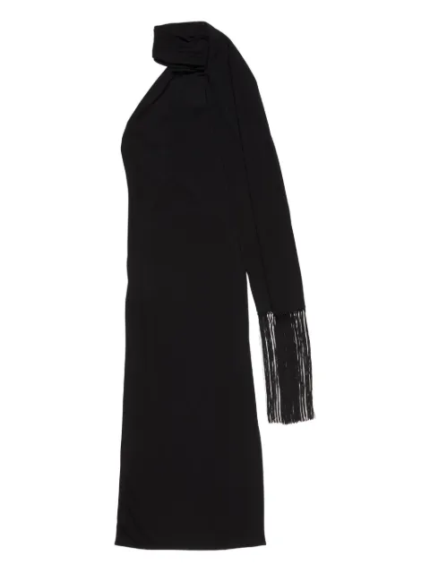 Acne Studios draped fringe dress