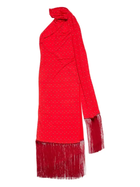 Acne Studios draped fringe dress