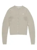 Acne Studios heart-embellished buttoned cardigan - Grey