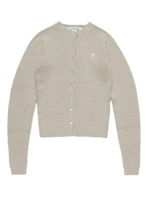 Acne Studios heart-embellished buttoned cardigan