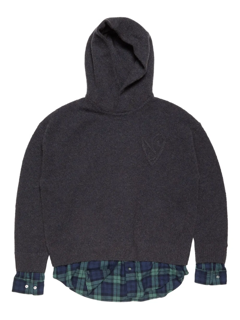 Acne Studios embossed-logo hoodie – Grey