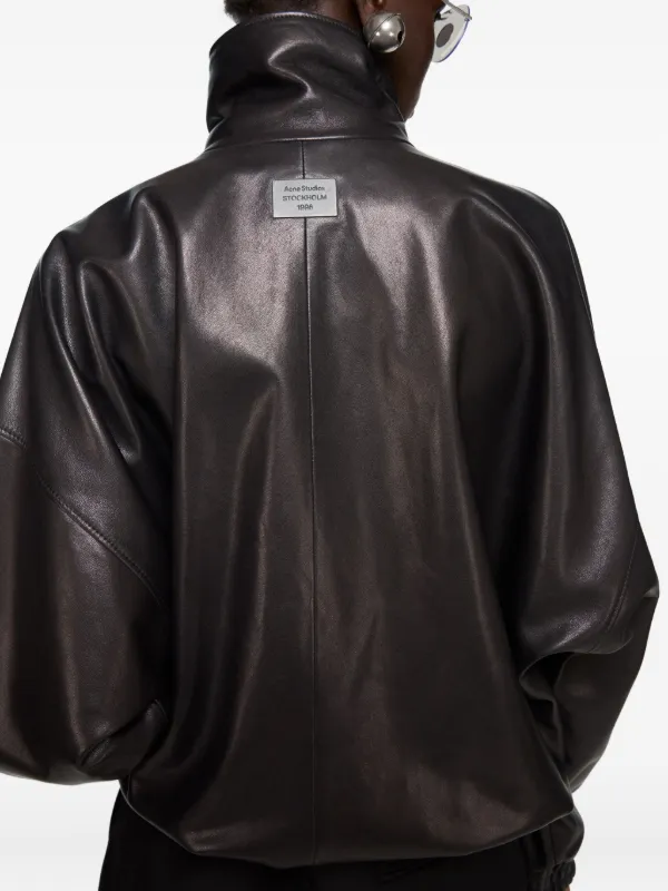 Acne Studios zip-up Leather Jacket | Black | FARFETCH