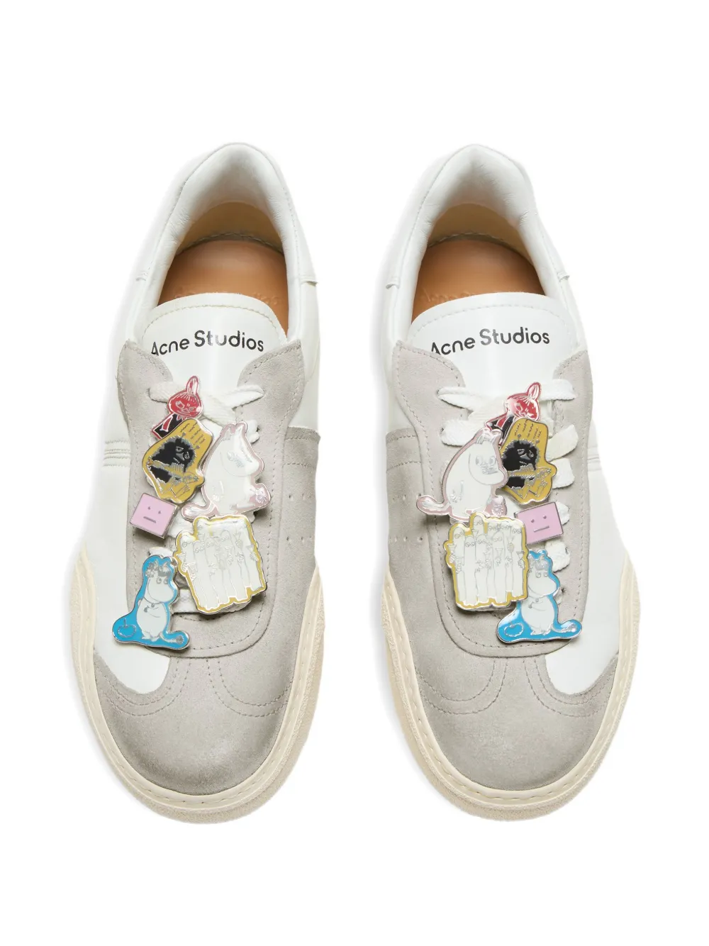 Acne Studios Low-top sneakers met bedel - Wit