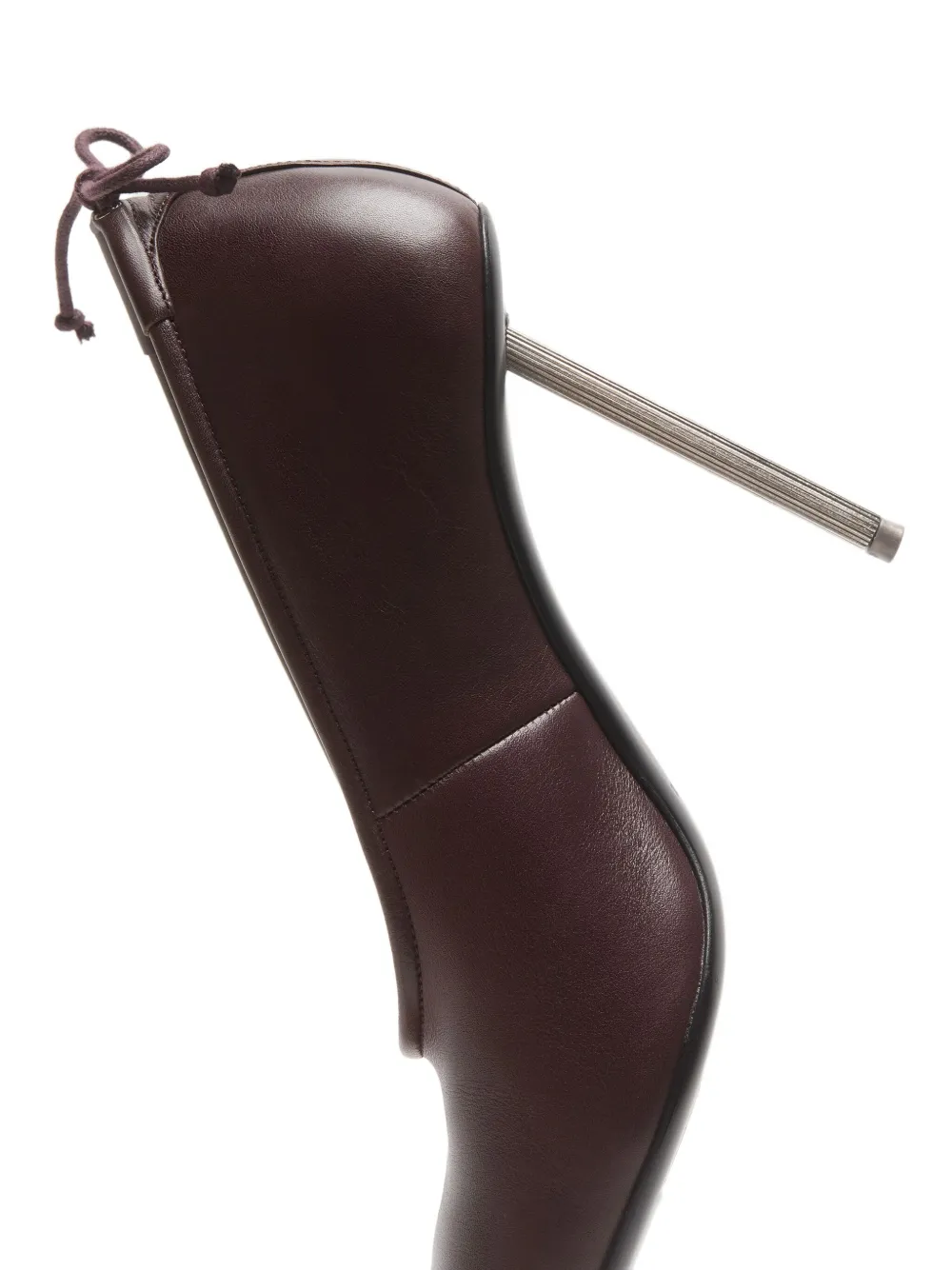 Acne Studios 100mm Pointed-toe Leather Pumps In Brown