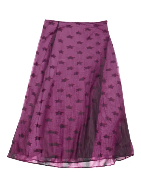 Acne Studios star-print jersey skirt