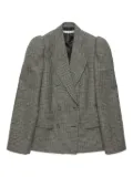 Acne Studios houndstooth double-breasted blazer - Black