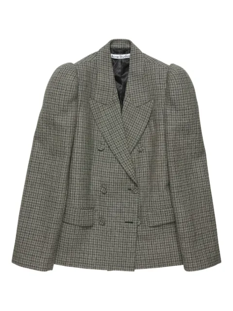 Acne Studios houndstooth double-breasted blazer