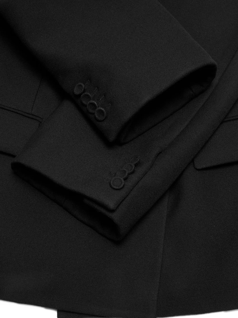 Acne Studios Puff-sleeve Double-breasted Jacket In Black