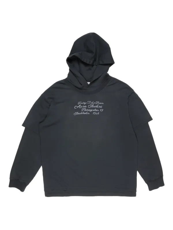 Acne Studios ダブルレイヤーパーカー | ブラック | FARFETCH JP