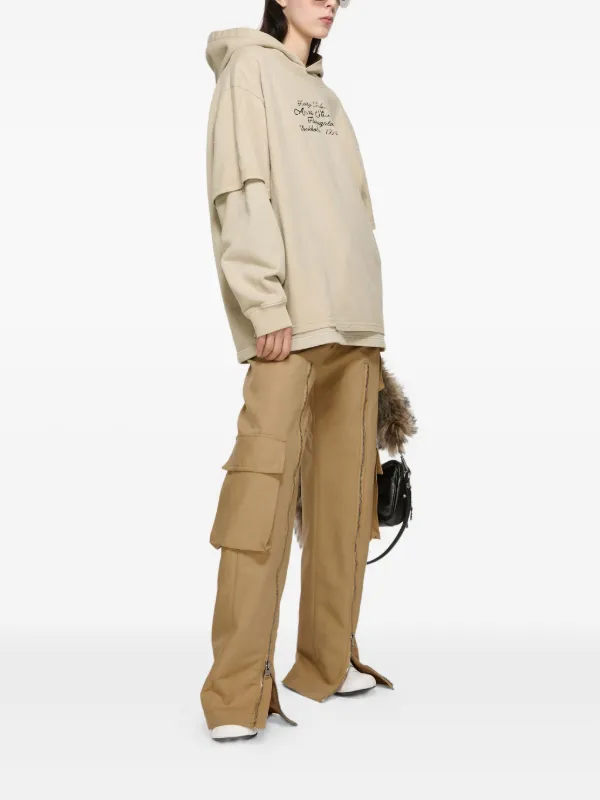 Acne Studios ダブルレイヤーパーカー | ニュートラル | FARFETCH JP