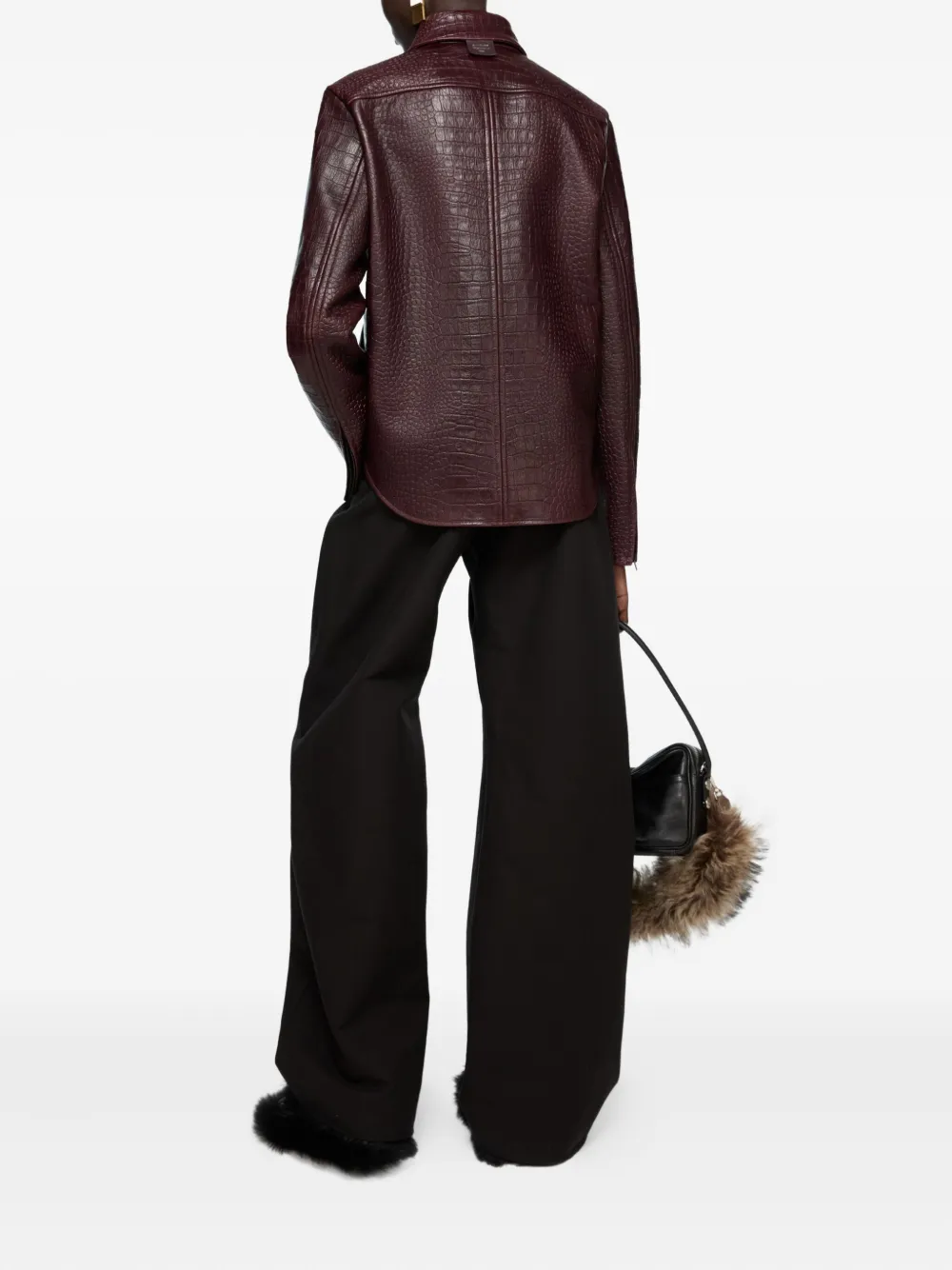 Acne Studios Pleated Wide-leg Trousers In Black