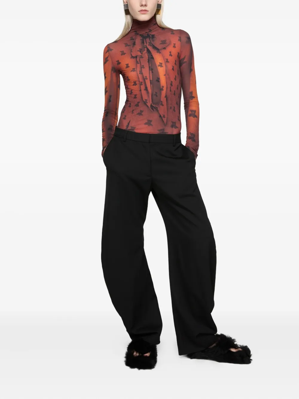 Acne Studios loose-leg tailored trousers | Tapered Pants | Image 2