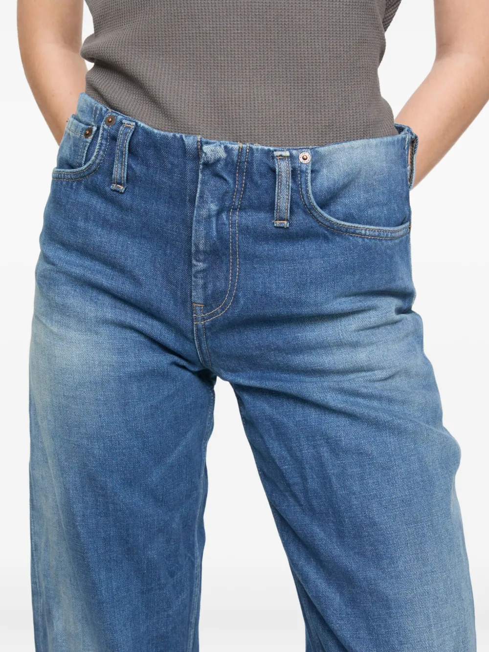 Acne Studios High-waist jeans Blauw