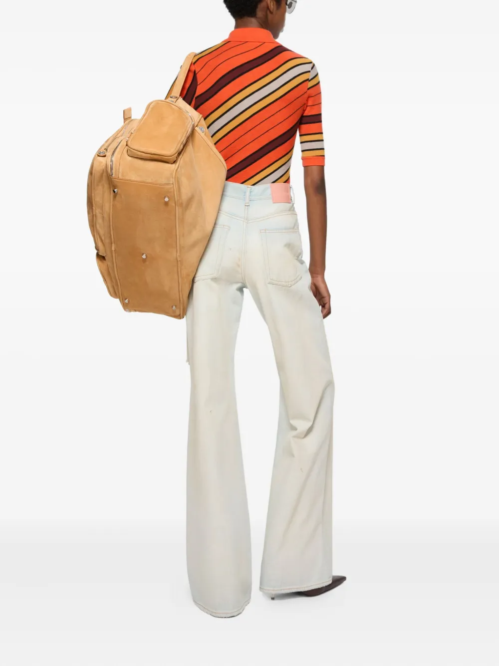 Acne Studios Gestreept poloshirt Oranje