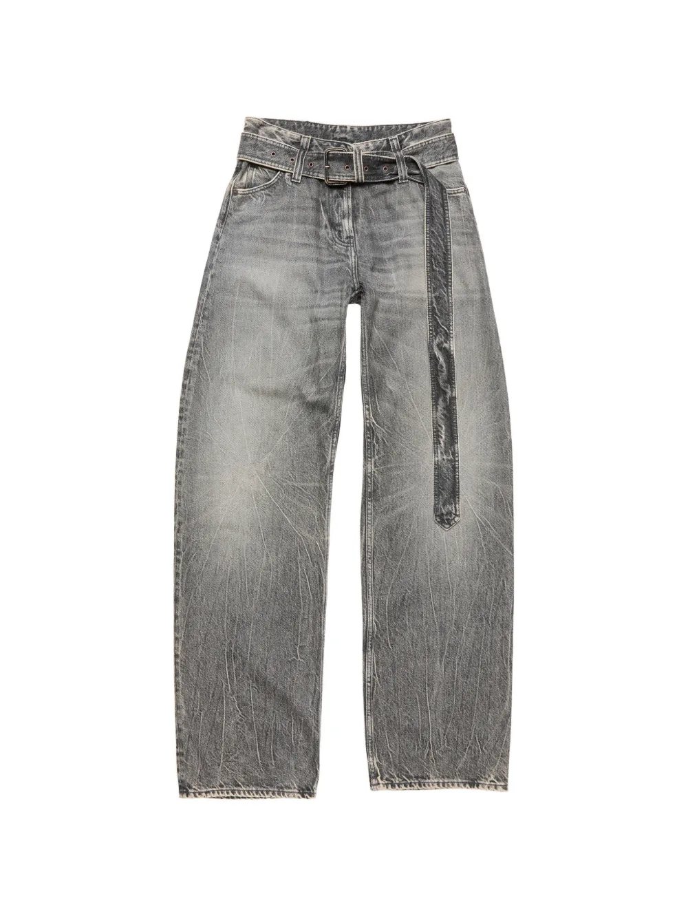 Acne Studios Jeans met ceintuur Grijs