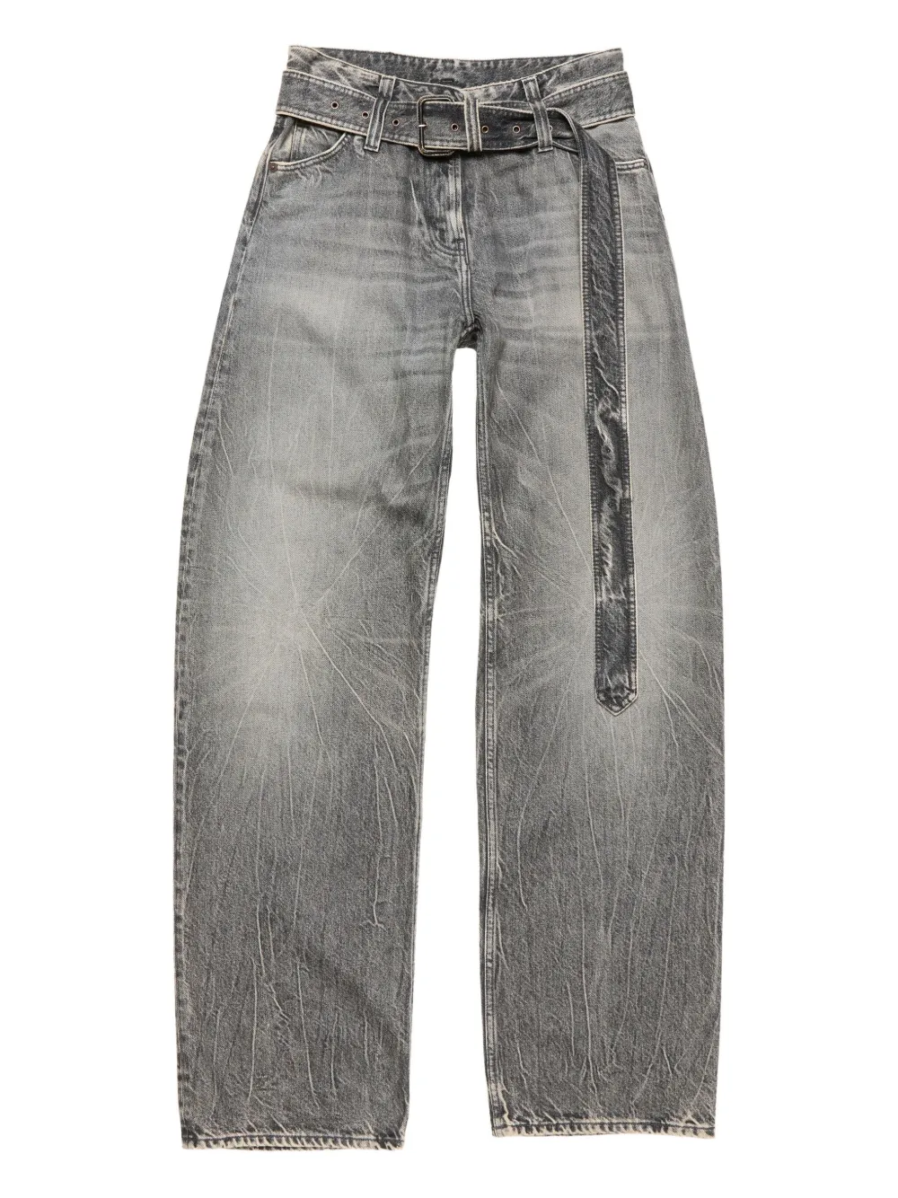 Acne Studios belted trousers - Grigio