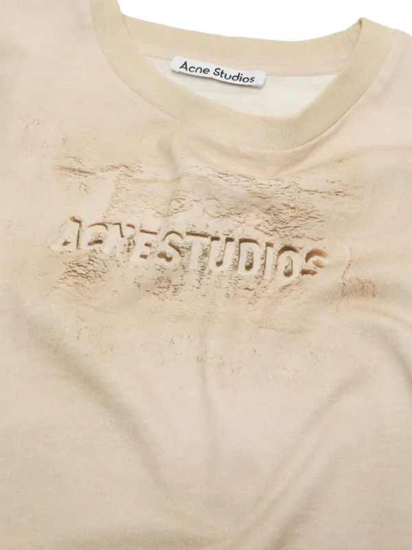 Acne Studios organic-cotton t-shirt | Neutrals | FARFETCH