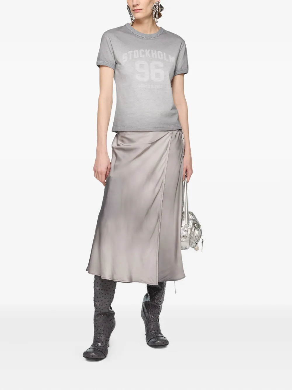 Acne Studios Katoenen T-shirt Grijs