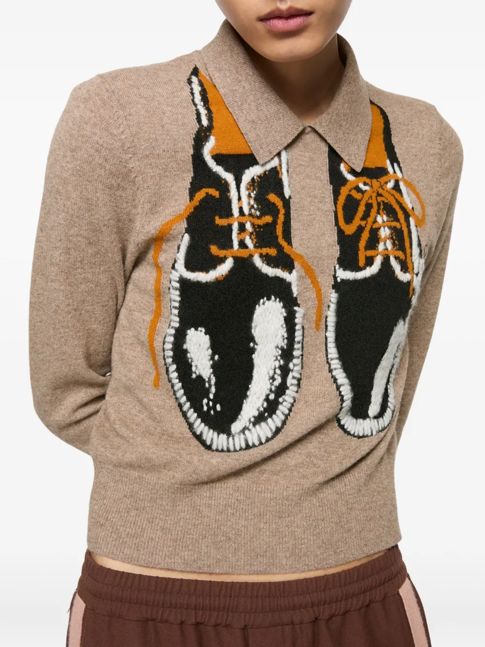 Acne Studios Trui met polokraag Beige