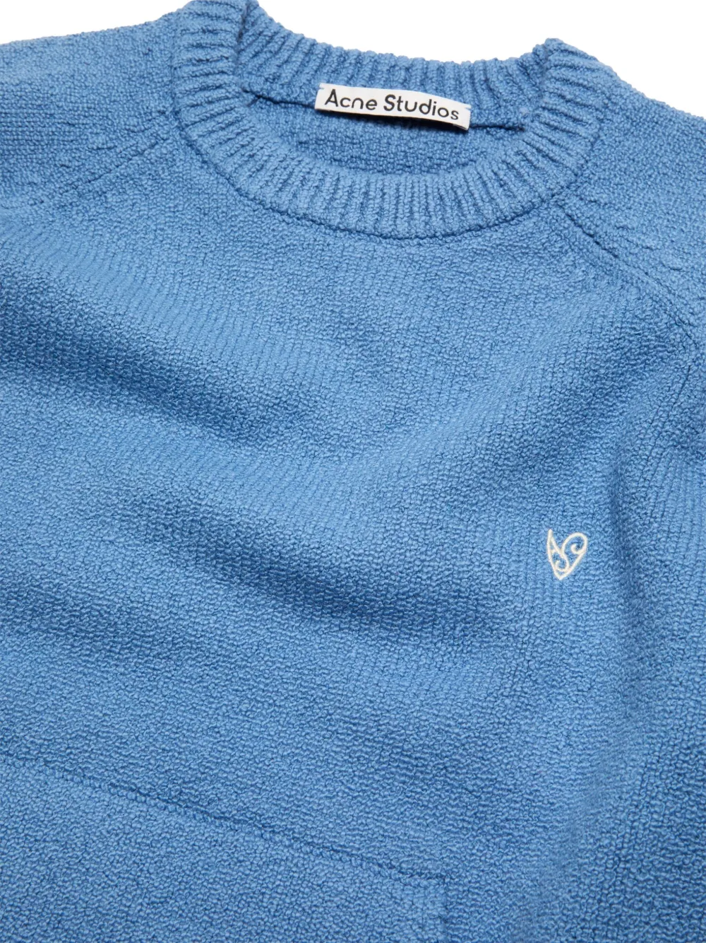 Acne Studios pocket-detail cropped sweater Blauw