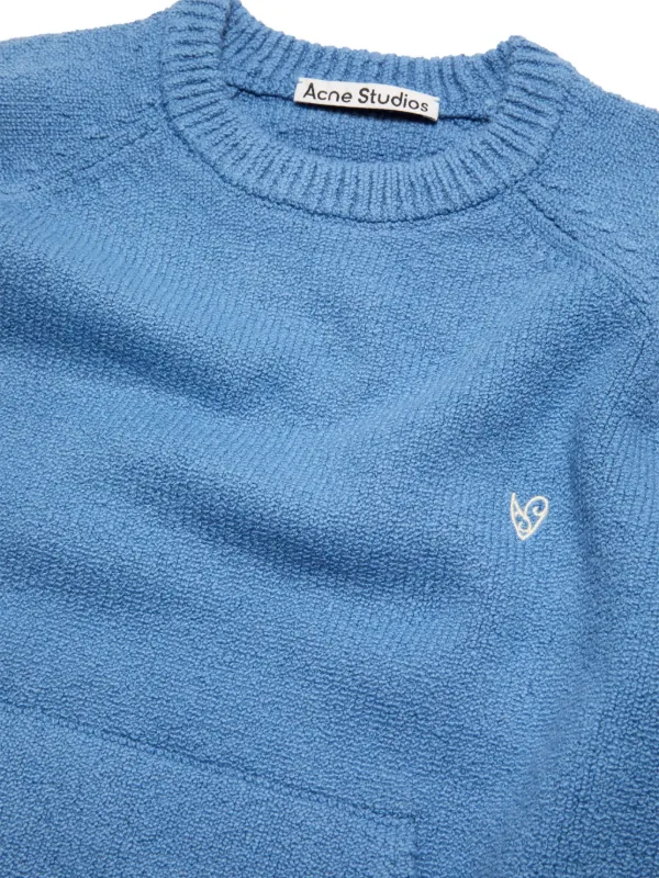 Acne Studios pocket-detail Cropped Sweater | Blue | FARFETCH