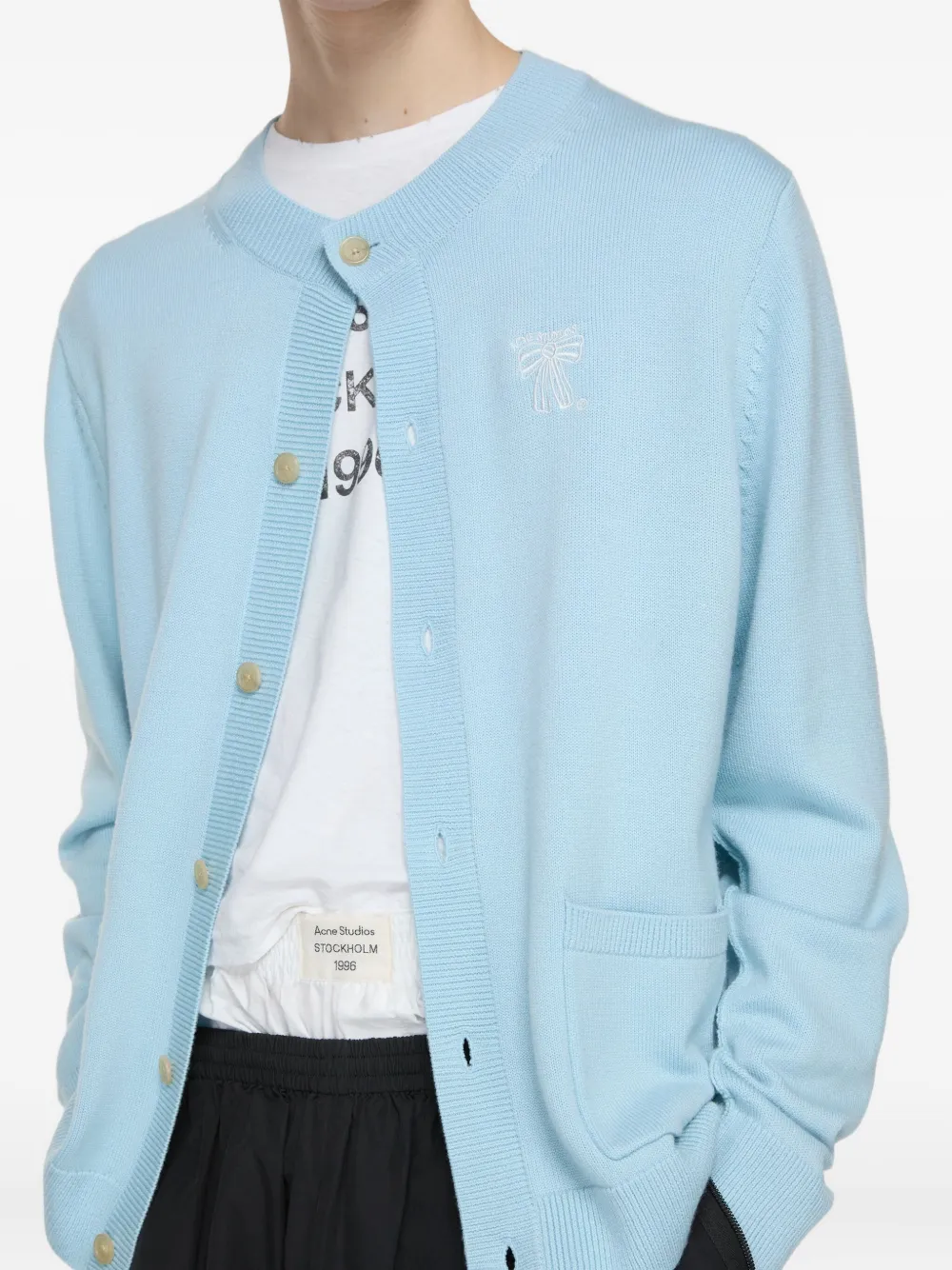 Acne Studios Vest met borduurwerk Blauw