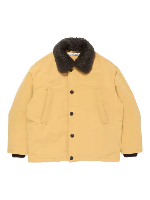 Acne Studios chamarra bomber con cuello texturizado