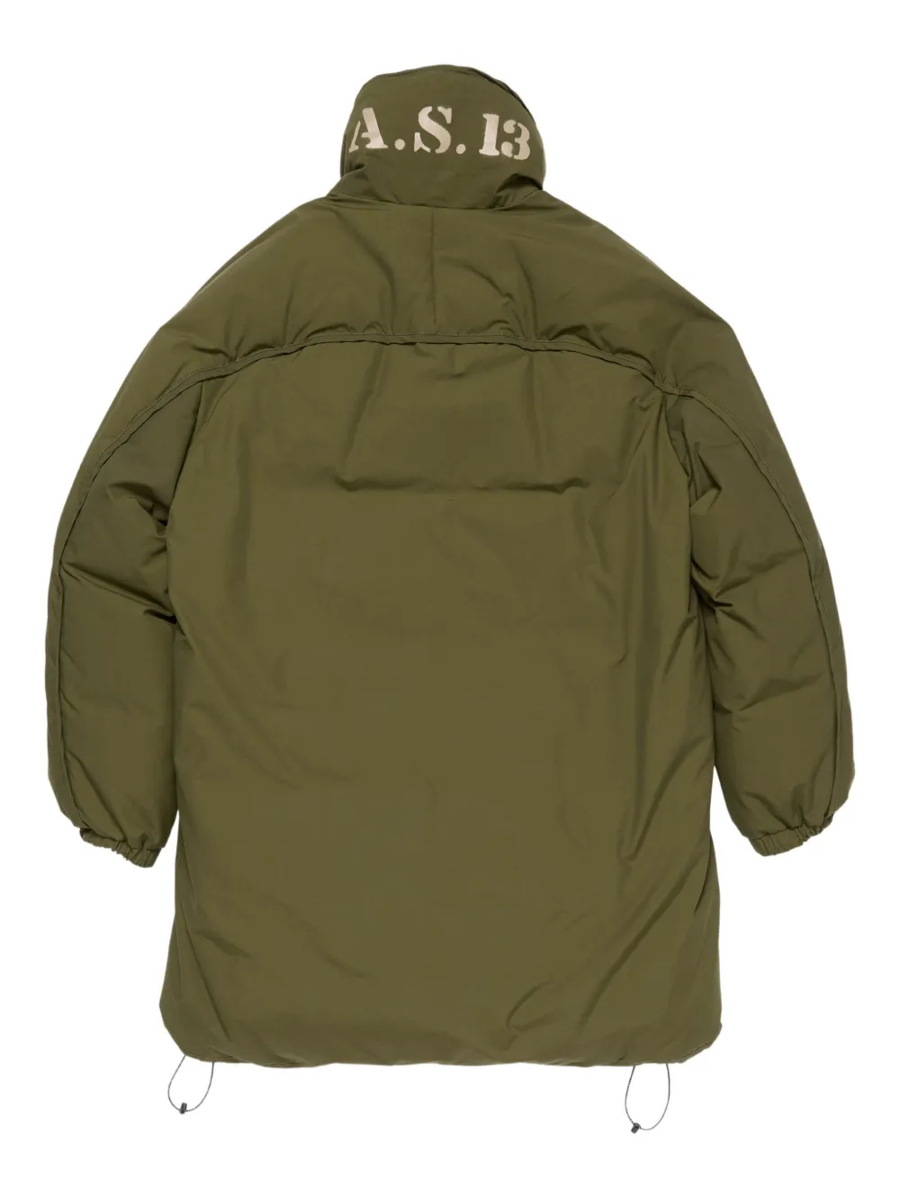 Acne Studios 1996 gewatteerde jas logoprint Groen