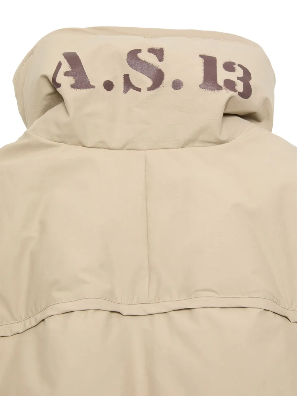Acne Studios Gewatteerde parka met knopen Beige