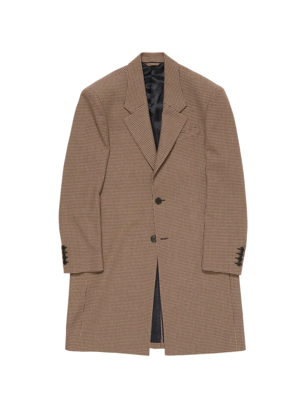 Acne Studios houndstooth wool coat - Brown