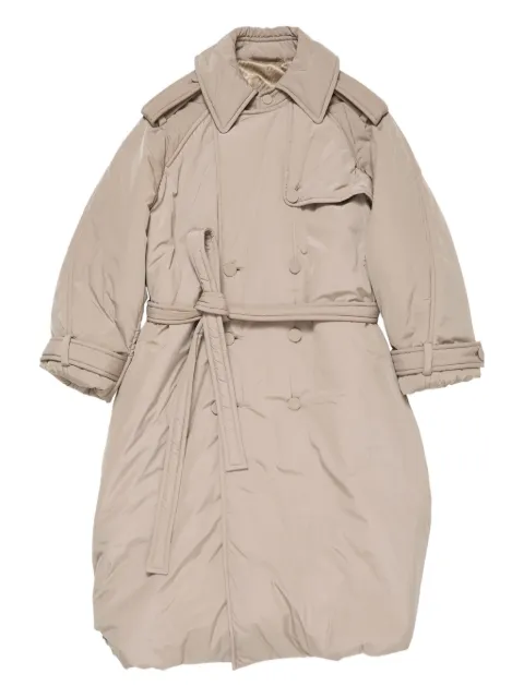 Acne Studios Technical belted-padded trench coat