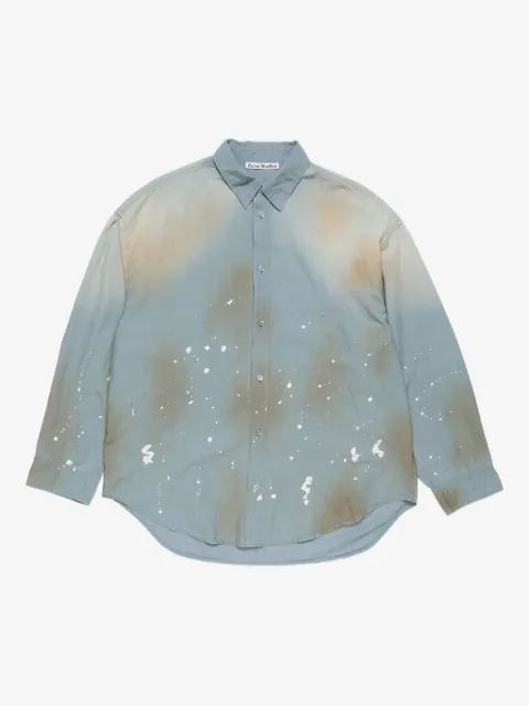 Acne Studios camisa con salpicaduras de pintura estampadas