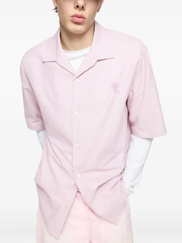 Acne Studios エンブロイダリーシャツ | ピンク | FARFETCH JP