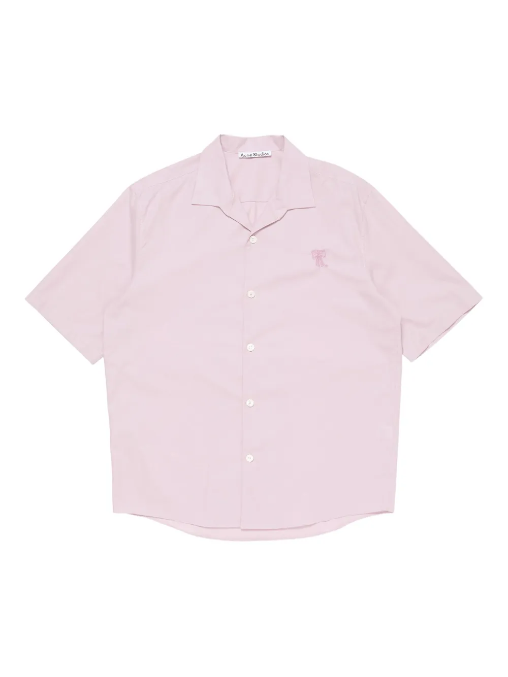 Acne Studios embroidered-bow shirt | Pink | Image 1