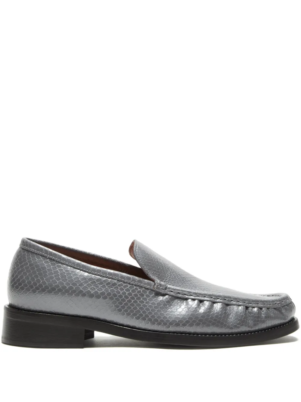 Acne Studios Leren loafers Grijs