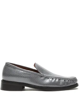 Acne Studios レザーローファー | ブラウン | FARFETCH JP