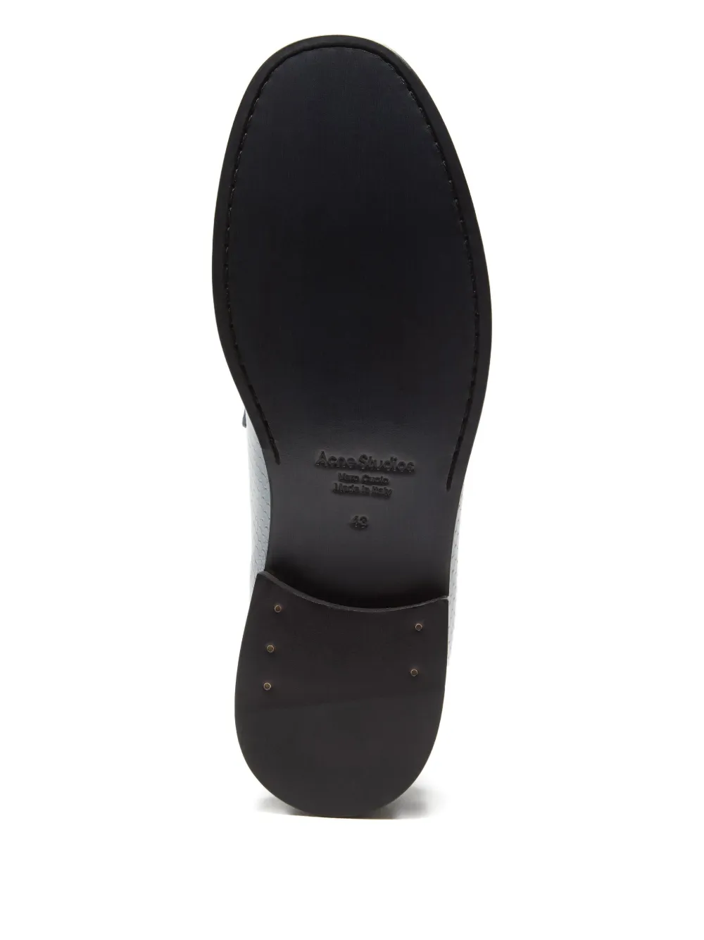 Acne Studios Leren loafers Grijs