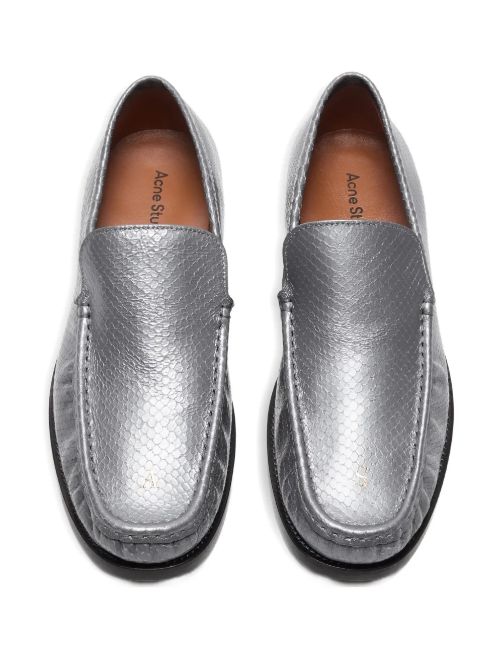 Acne Studios Leren loafers - Grijs