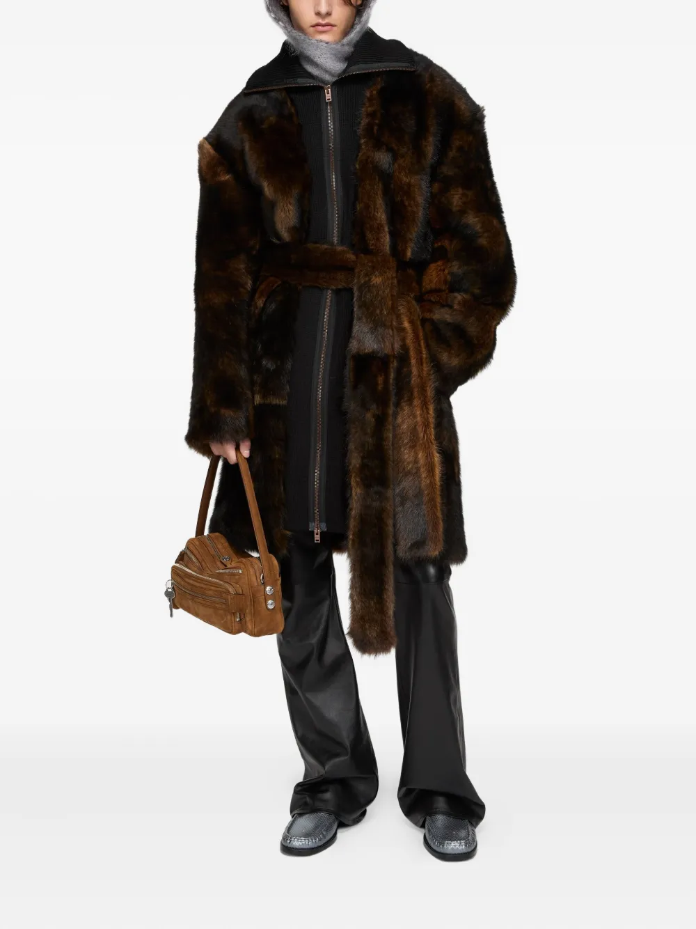 Acne Studios Leren loafers Grijs