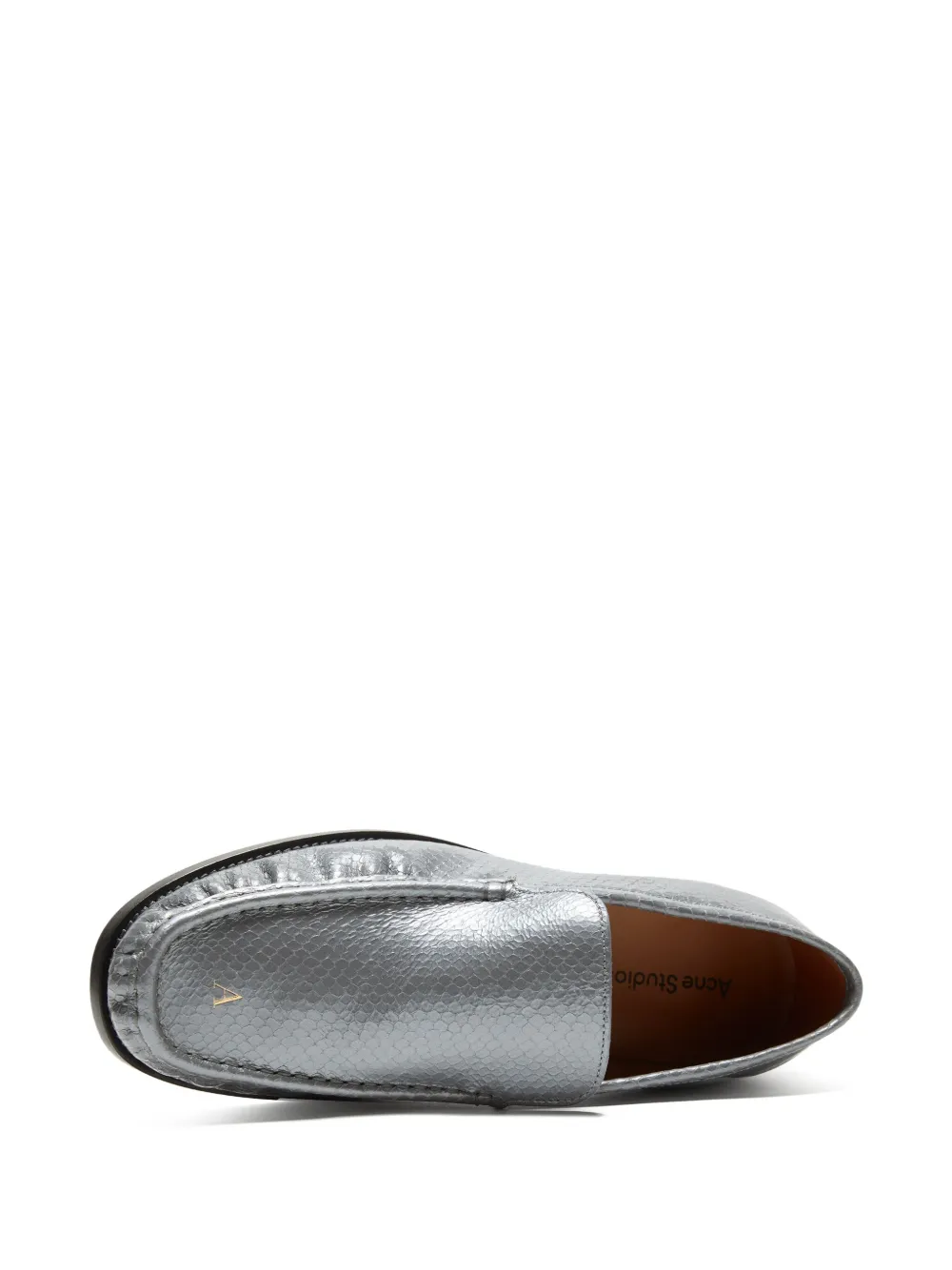 Acne Studios Leren loafers Grijs