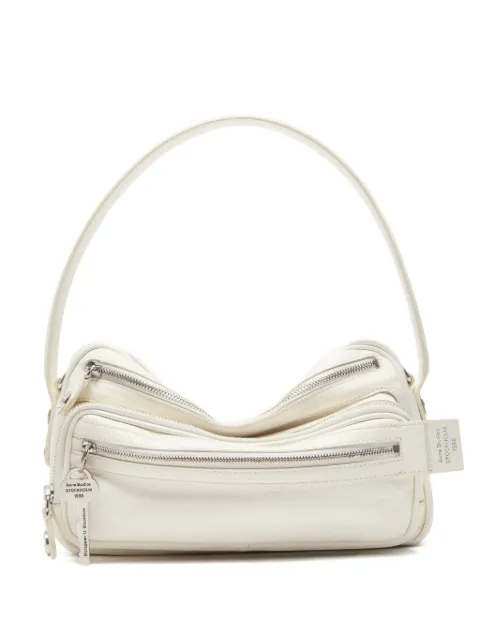 Acne Studios triple-zip leather shoulder bag