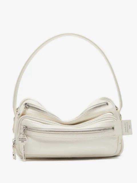 Acne Studios triple-zip leather shoulder bag